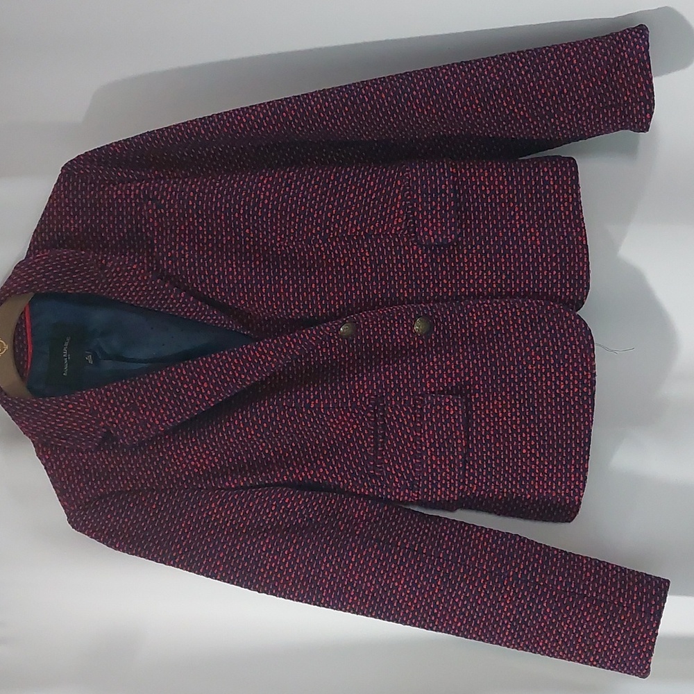 Banana Republic Blue and Red Color Blazer